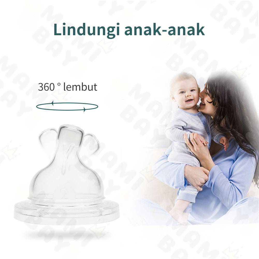 Mamibayi Dot bayi Silikon untuk botol susu 5CM BPA Free