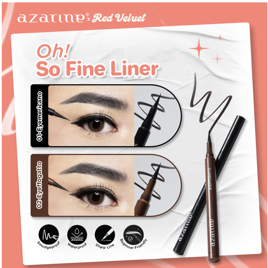 [Azarine x Red Velvet] Oh! SO FINE LINER Eyeliner 1.5ml