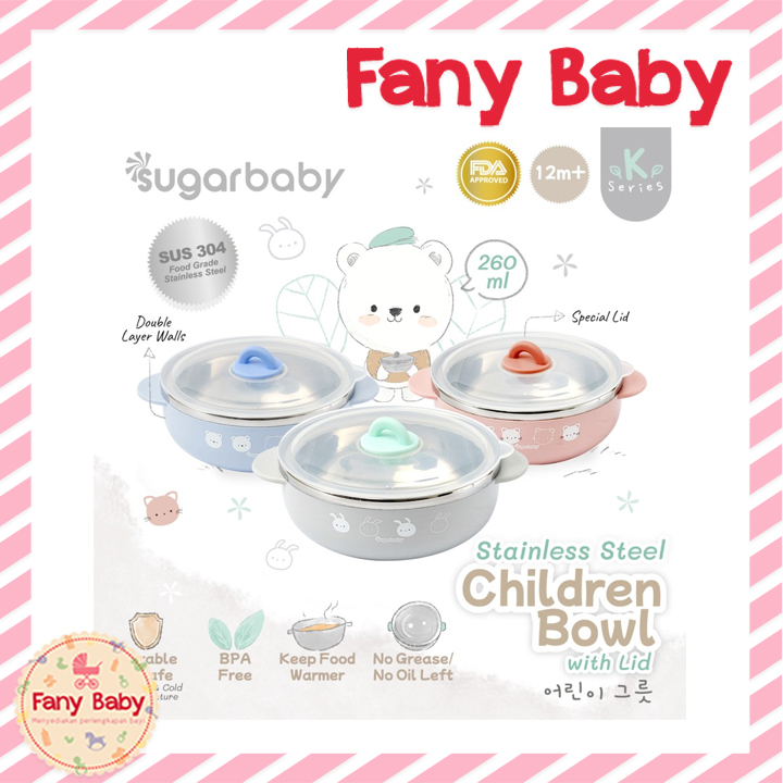 SUGAR BABY CHILDREN BOWL WITH LID