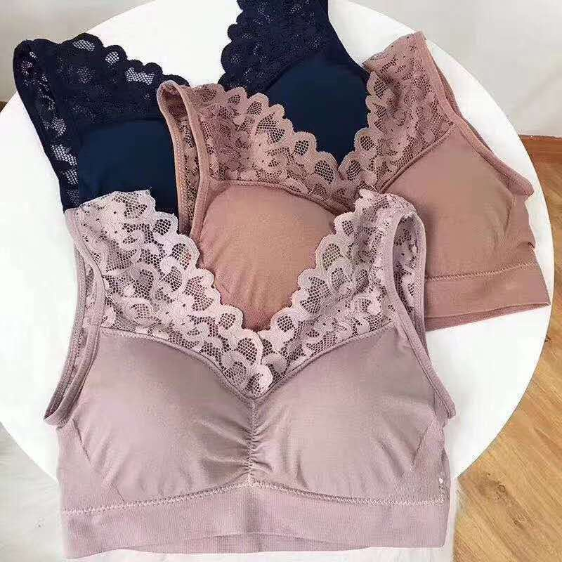 Bra BH Bralette Elastis Sexy Pinggir Motif Bunga