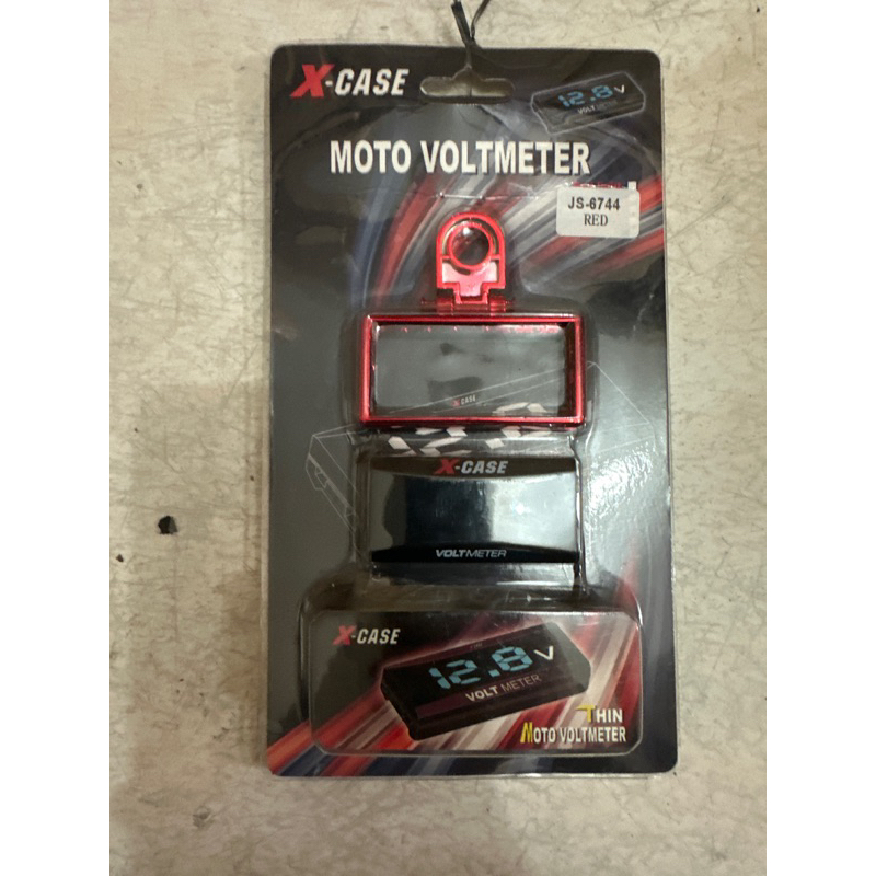 voltmeter 3in 1 waterproff dan voltaki motor plus kleman bulat dan kotak cocok untuk semua motor