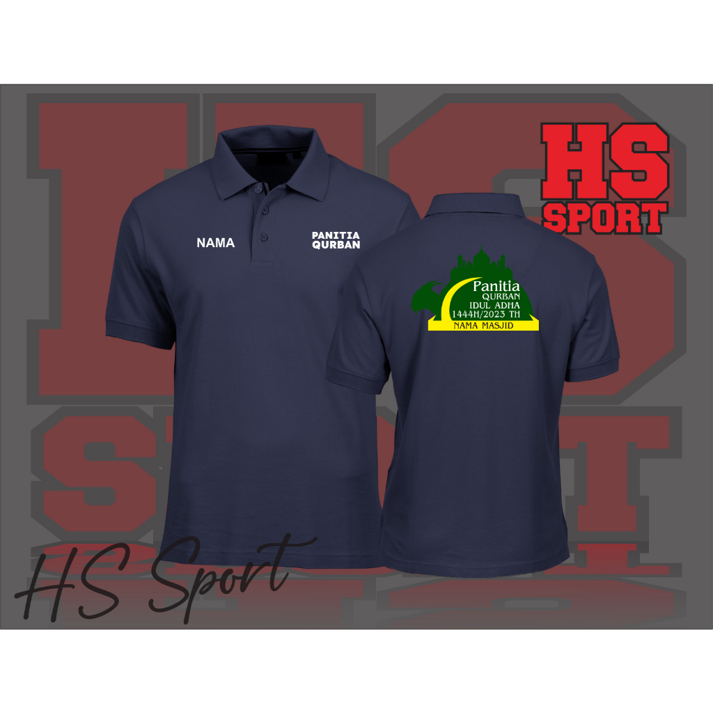 POLO PANITIA QURBAN IDUL ADHA 1444H - BAJU POLO TSHIRT - BAJU POLO KERAH