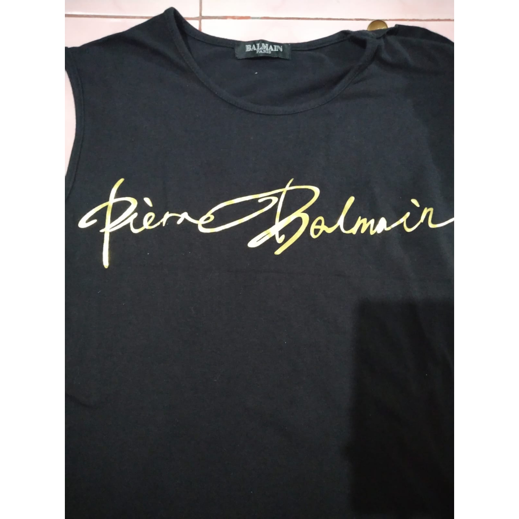 Kaos Sleveless Balmain Paris second original