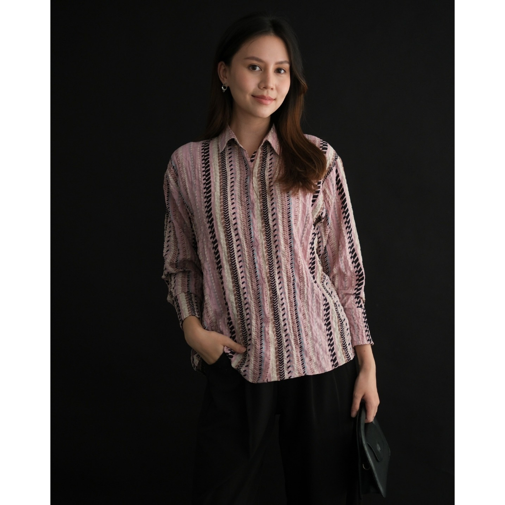 Myrubylicious WAFIYA SHIRT KODE BN2522 | KEMEJA | KEMEJA WANITA | KEMEJA LENGAN PANJANG | KEMEJA MOTIF