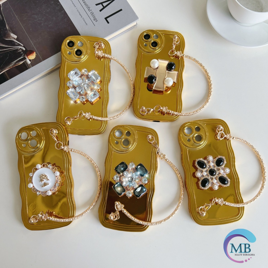 CASE WAVE MODEL TAS JINJING POPSOCKET 3D STAND GOLD FOR VIVO Y02 Y12 Y15 Y17 Y22 Y22S Y15S Y01 Y15A Y16 Y21S Y33S Y32 Y33S Y21A Y33T Y21  Y20 Y20S Y12S Y20I Y30 Y50 Y91 Y93 Y95 Y91C Y1S MB5064