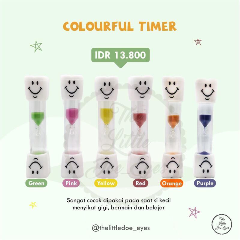 Colourful Timer Jam Pasir