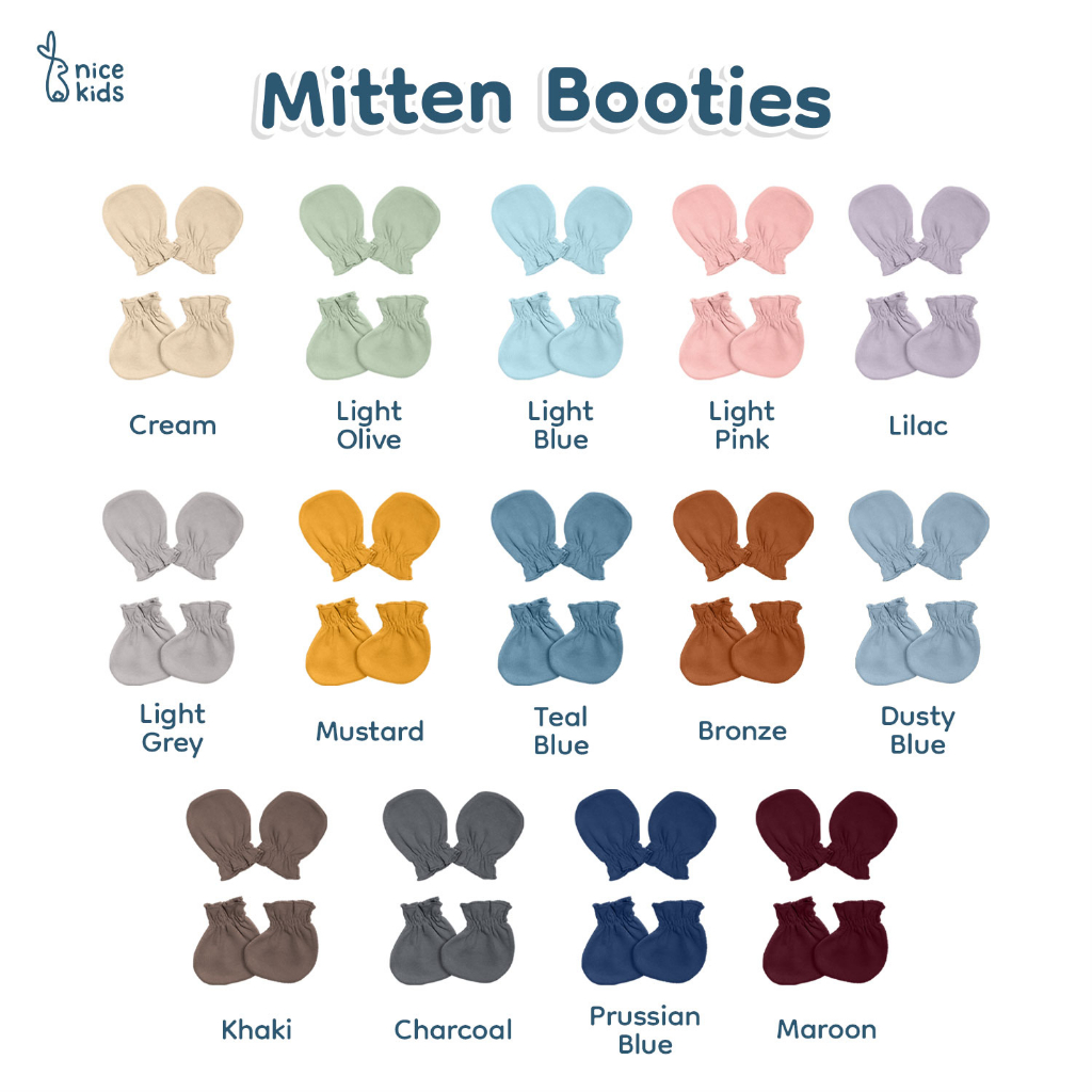 Nice Kids - Mitten Booties (Sarung Tangan &amp; Kaos Kaki Bayi)