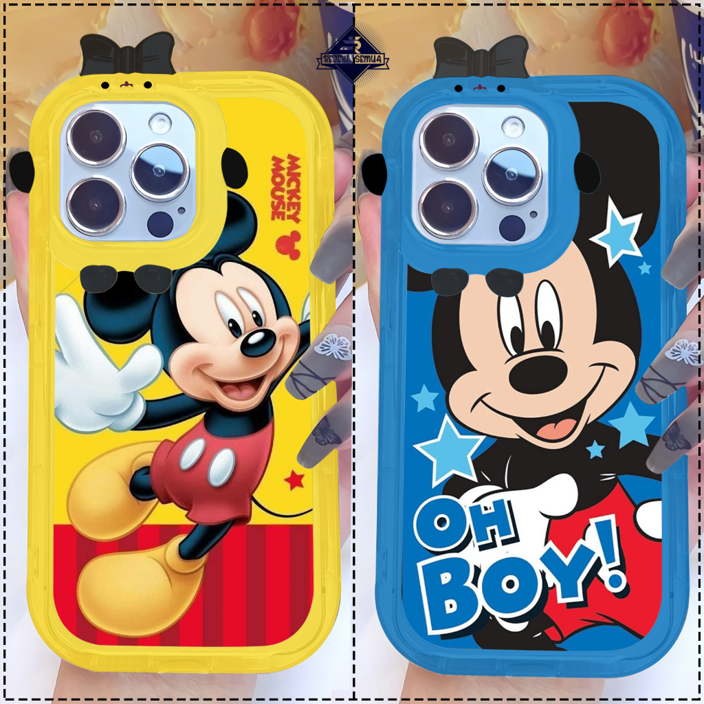 CUSTOM SOFT CASE SILIKON CASING FRAME KAMERA KARAKTER PITACU CUSTOM MICKEY MOUSE  OPPO A1K A5S A3S A