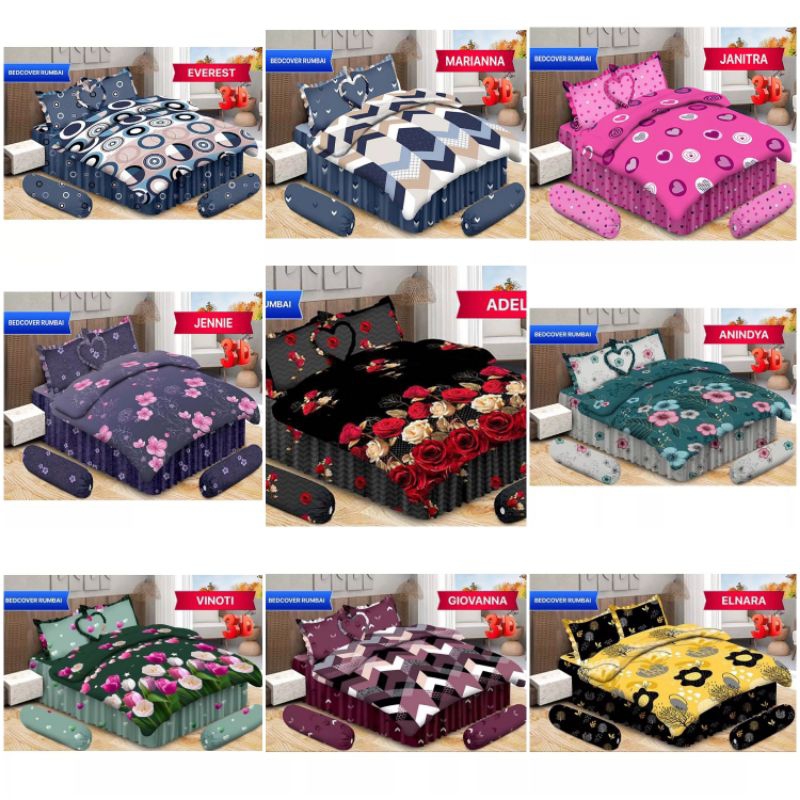 Bedcover Bonita RUMBAI ( 180x200 ) King Size