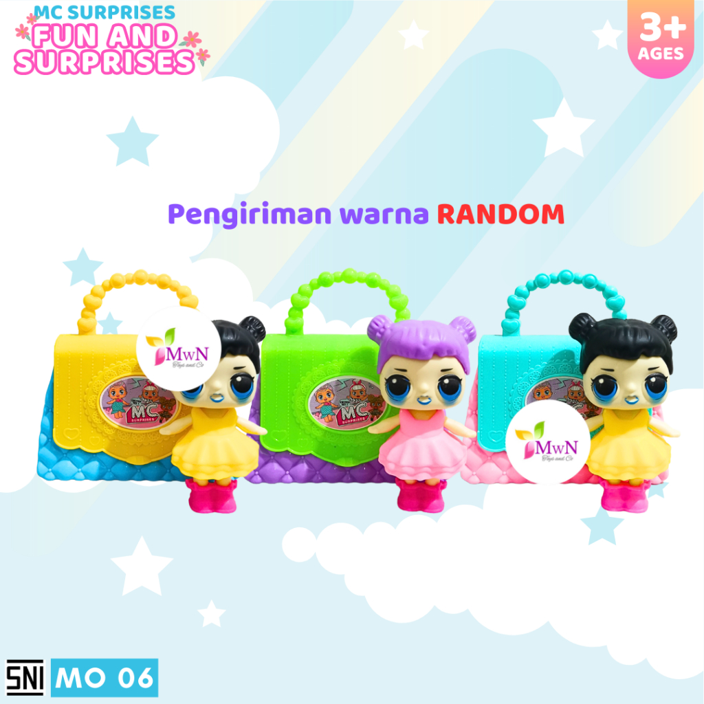 MWN Mainan Boneka MC Fun and Surprises MO 06