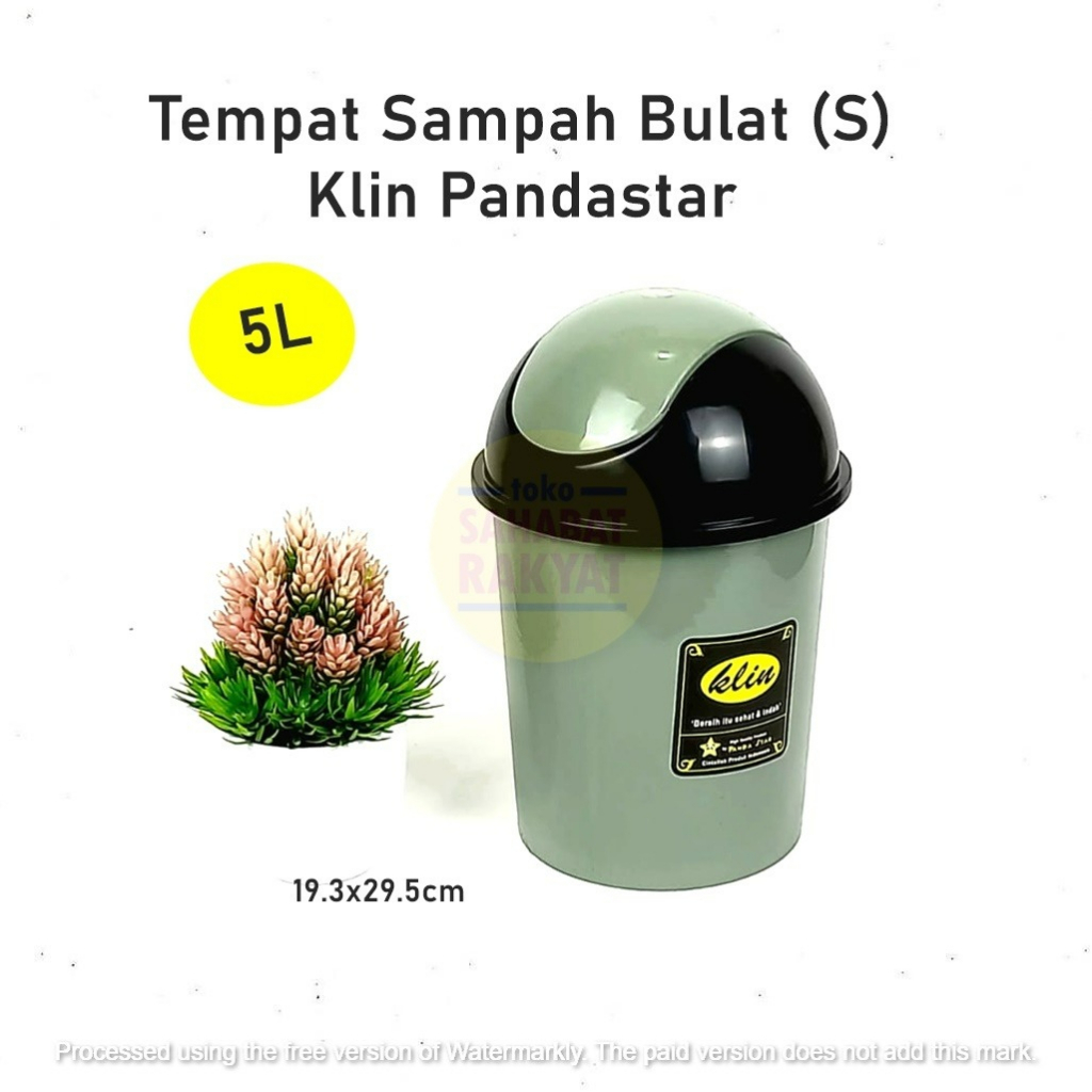 Tempat Sampah Bulat/Tempat Sampah Kamar Mandi  Pandastar