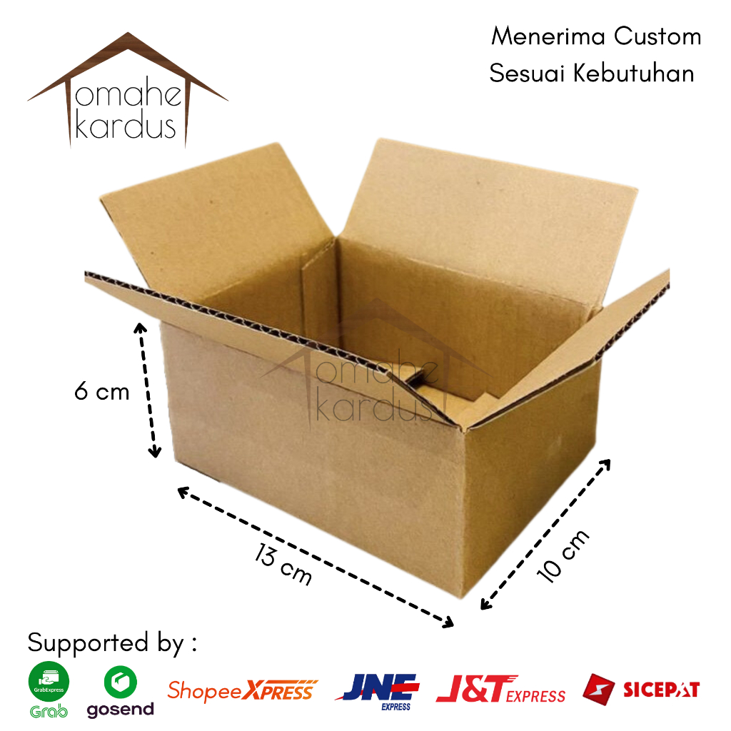 

kardus box polos baru uk 13x10x6
