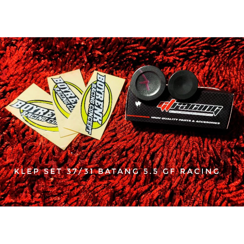 KLEP SET 37/31 BATANG 5.5 MM GF RACING- BOYRENK RACING CONCEPT