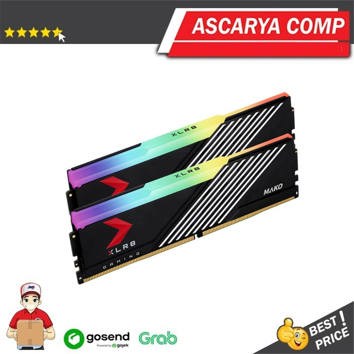 Memory RAM PNY 2X16GB 32GB DDR5 6000MHz MAKO RGB XLR8