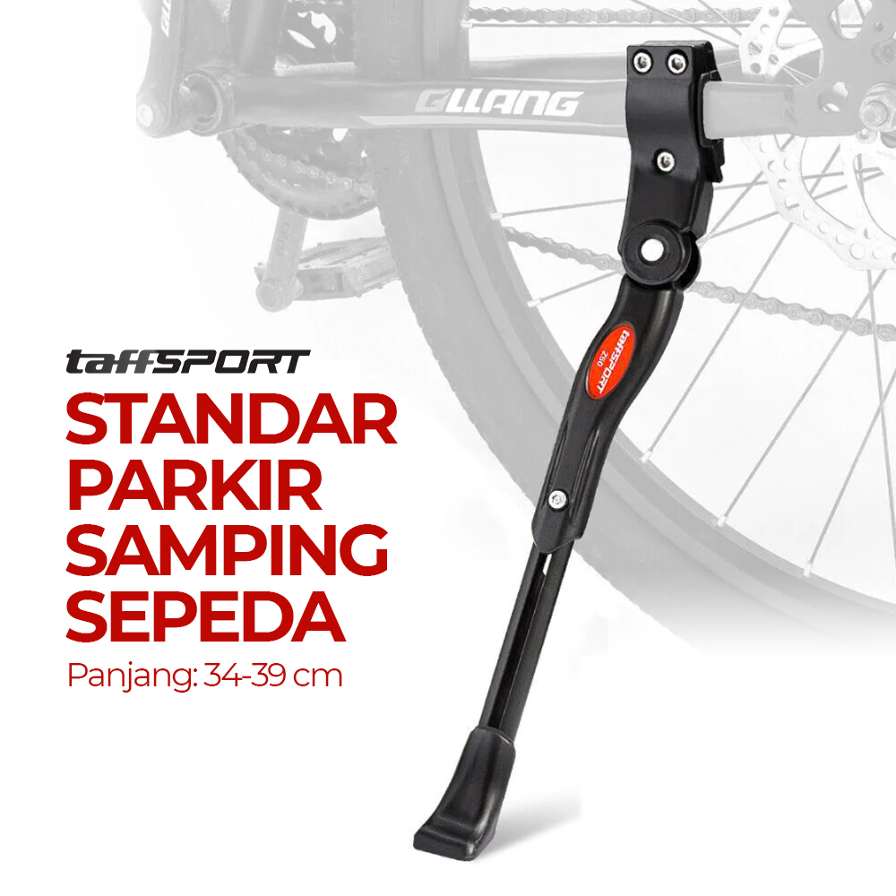 Standar Parkir Samping Sepeda MTB Road Bicycle 34-39cm - Black/White