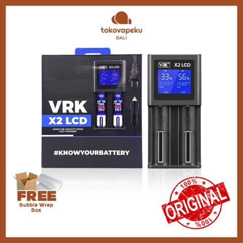 VRK X2 LCD CHARGER VRK X2 LCD CHARGER 2 SLOT AUTHENTIC by VRK X PREVA