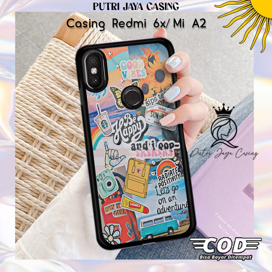 Case Hp Redmi 6x Mi A2 Casing Redmi 6x Mi A2 Motif AESTHETIK01 Casing Terbaru Case Karakter Lucu Cas