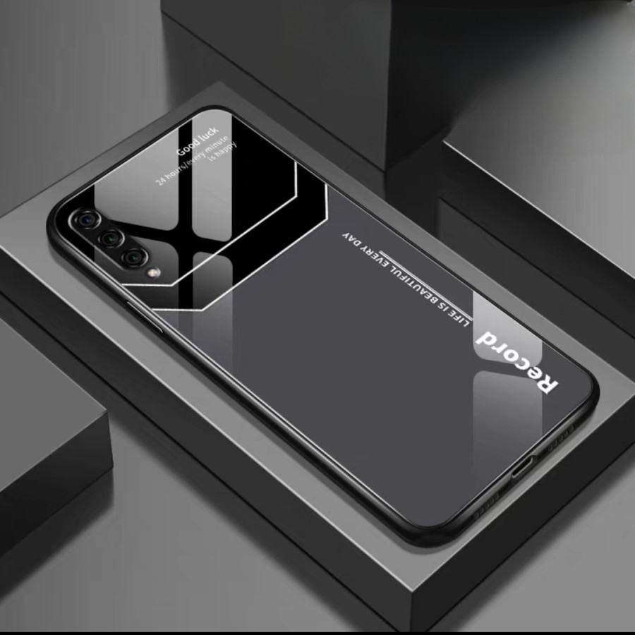 Case Samsung A50 / A50s case tempered glass fashion casing back cover