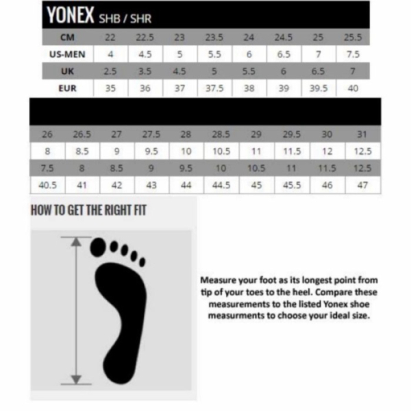 {MixaStore} New Color Sepatu Badminton Yonex SHB 65 / SHB65 X3 White Orange - 40 Limited