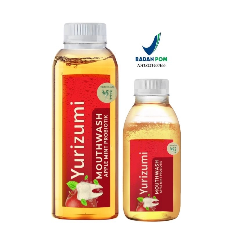 Yurizumi Mouthwash Apple Mint Probiotik BPOM Obat Kumur Menyegarkan Nafas Memperbaiki Masalah Sakit Gigi &amp; Gusi Mengurangi Plak Gigi Menghilangkan Bau Mulut / Obat Kumur Aroma Mint Segar / Obat Kumur Menghilangkan Karang Gigi Mengurangi Sakit Gigi &amp; Gusi