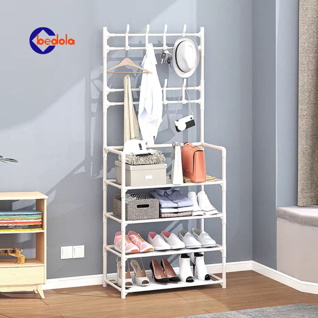 New Stand hanger rak sepatu rak gantungan baju hanger tas topi