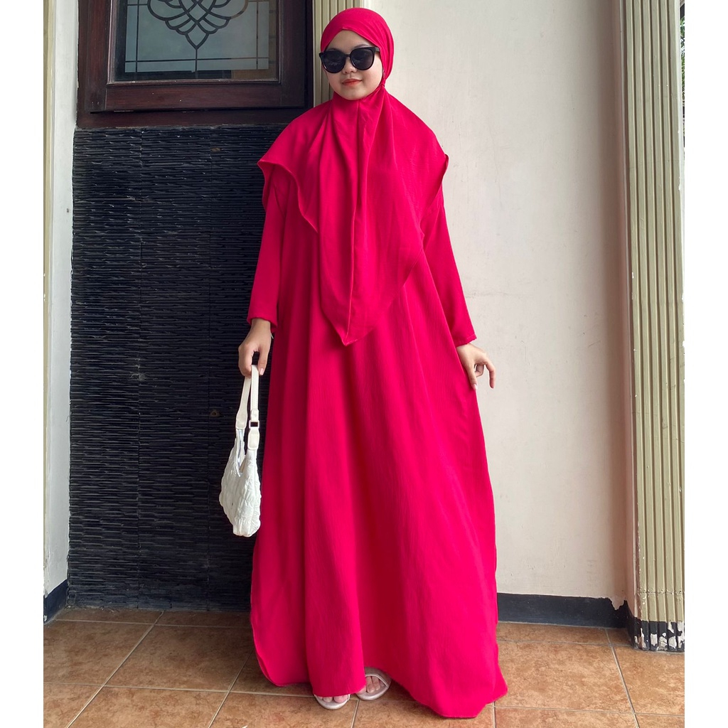 SET ABAYA MEDINA SYAR'I CRINKLE PREMIUM / ABAYA WANITA TERBARU KEKINIAN / SET ABAYA VIRAL / SET ABAY