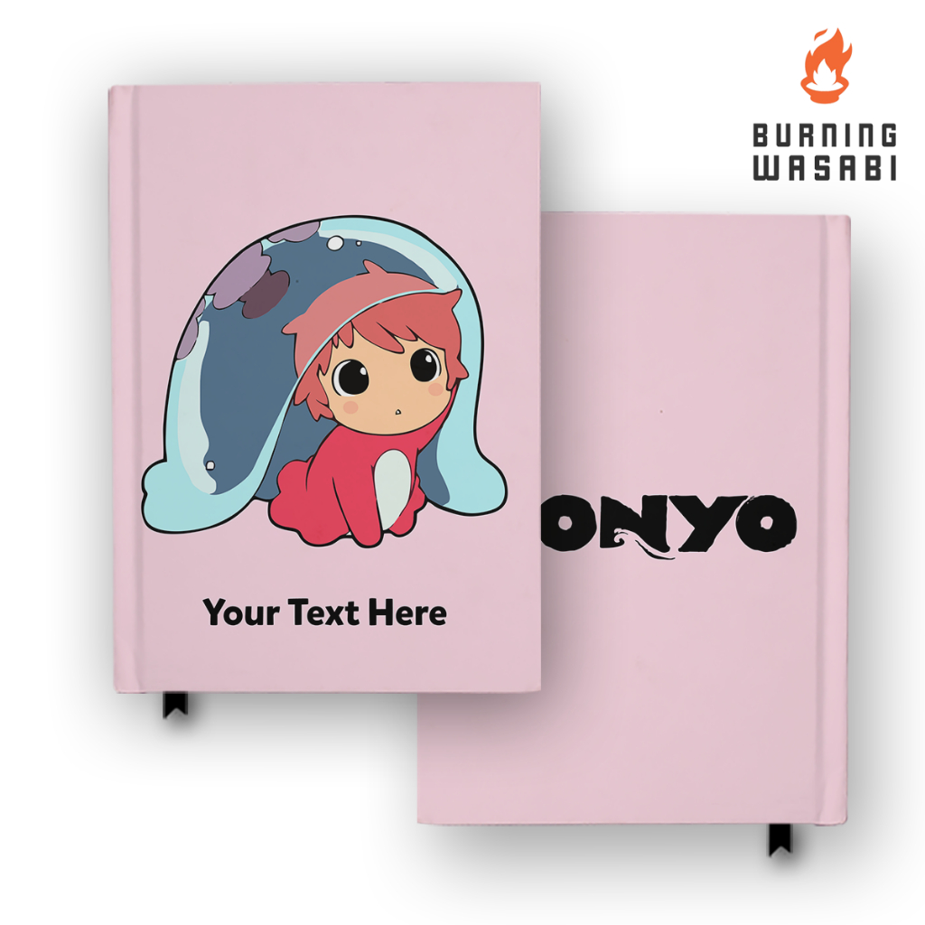 

Notebook Buku Ponyo Ghibli 2 Hardcover Agenda Custom Nama Diary Jurnal Agenda A5 A6