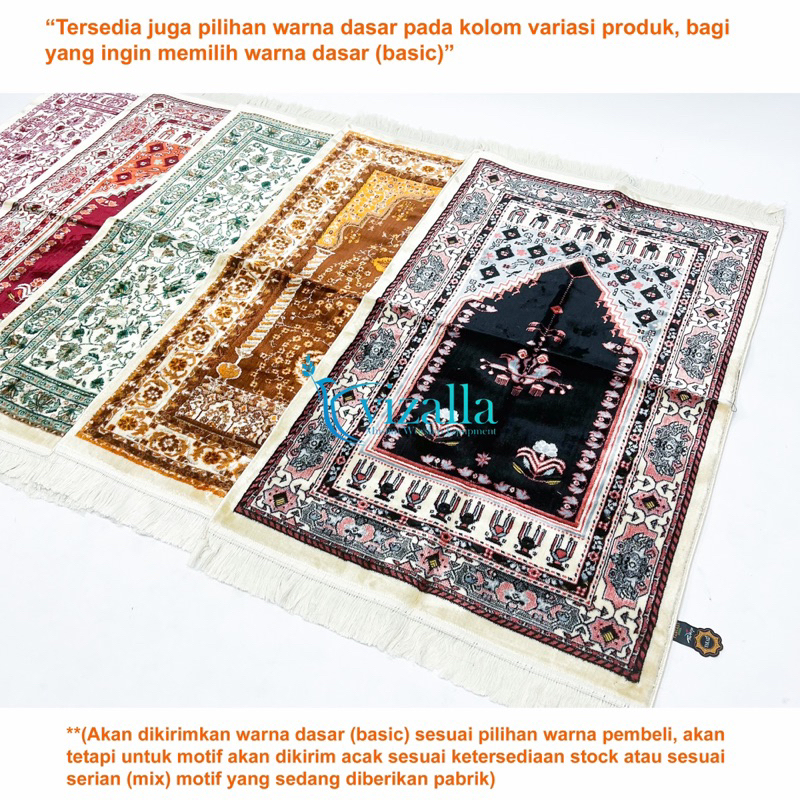 Sajadah Yakar Fantasy Carpet Besar/ 110*70 Sajadah Wangi/ Grosir Sajadah