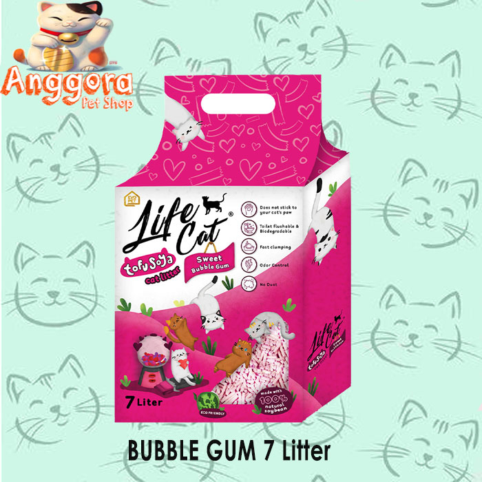 Pasir Kucing Gumpal Wangi Tofu LIFE CAT 7 Liter