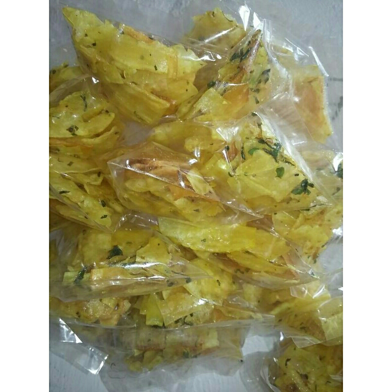 

Authentic | Keripik Kunyit - Keripik Kuning - Cocok sebagai toping sate padang