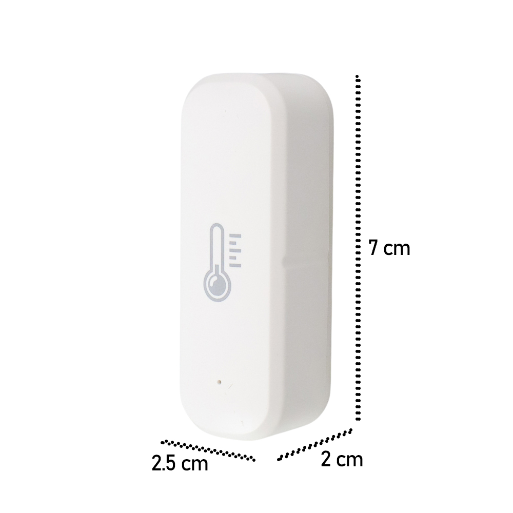 Zigbee Smart Temperature and Humidity Sensor Real Time WiFi - TY-03 - White