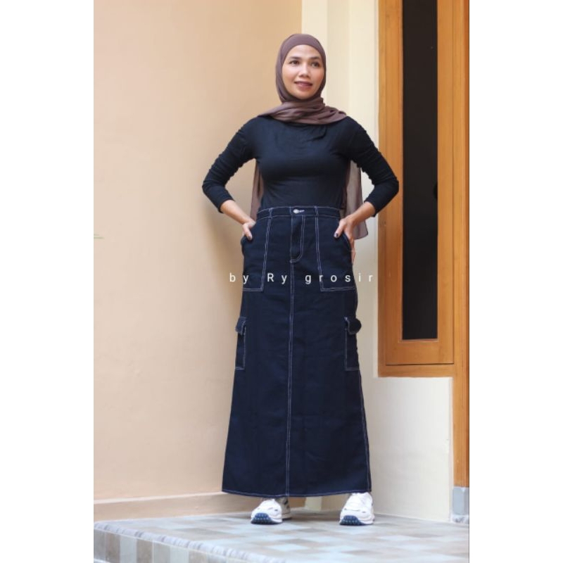 Rok Span Jeans Wash