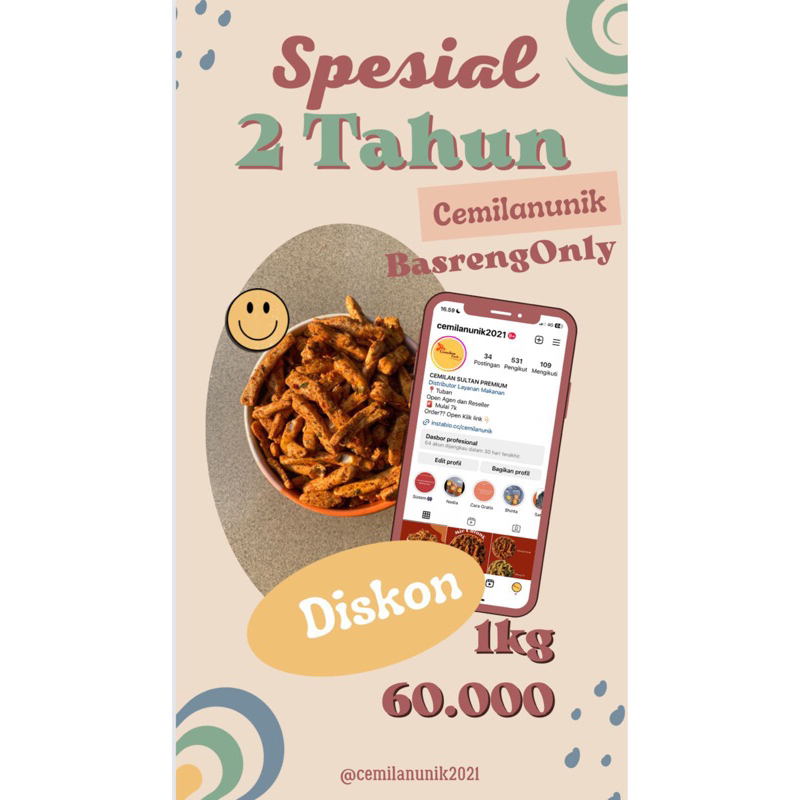 

BASRENG PEDAS DAUN JERUK DAN ORIGINAL 1KG