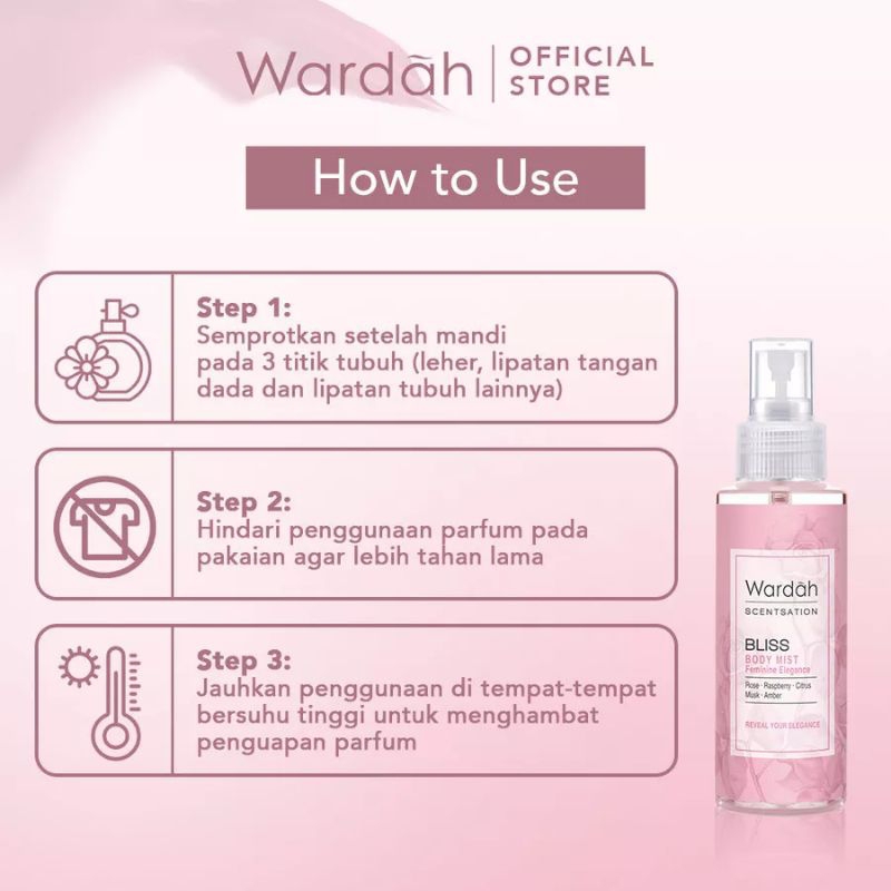 Wardah Scentsation Body Mist 100ml