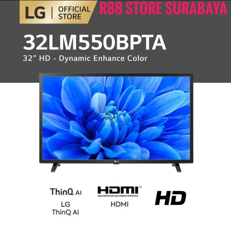 TV LG 32 INCH DIGITAL TV 32LM550BPTA IPS HARD PANEL USB MOVIE, HDMI YOUTUBE NETFLIX VIDIO WEB OS GAR