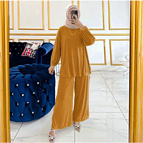 RILLO - Setelan Zorra Wanita Jumbo Bahan Knit Kecil