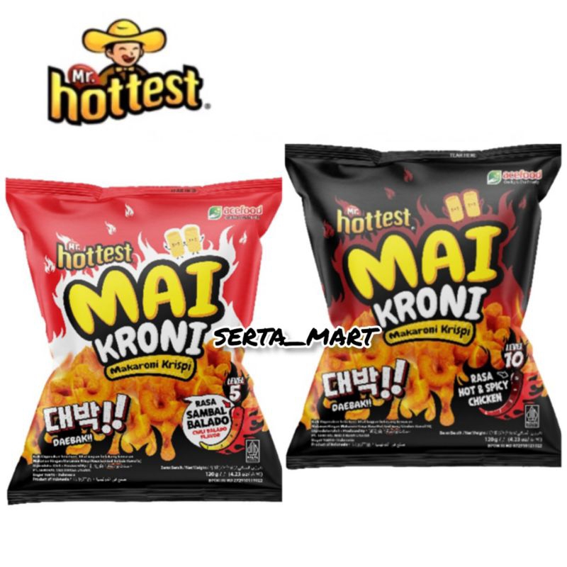 Mr Hottest Maikroni 102gr - Mr. Hottest Makaroni Krispi Sambal Balado / Hot Spicy