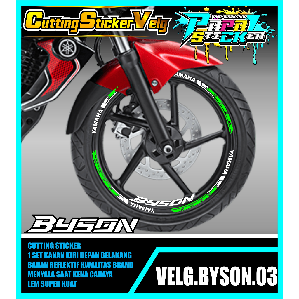 STIKER VELG BYSON CUTTING STICKER VELG CUTTING VARIASI YAMAHA BYSON LIS BAN/VELG 03