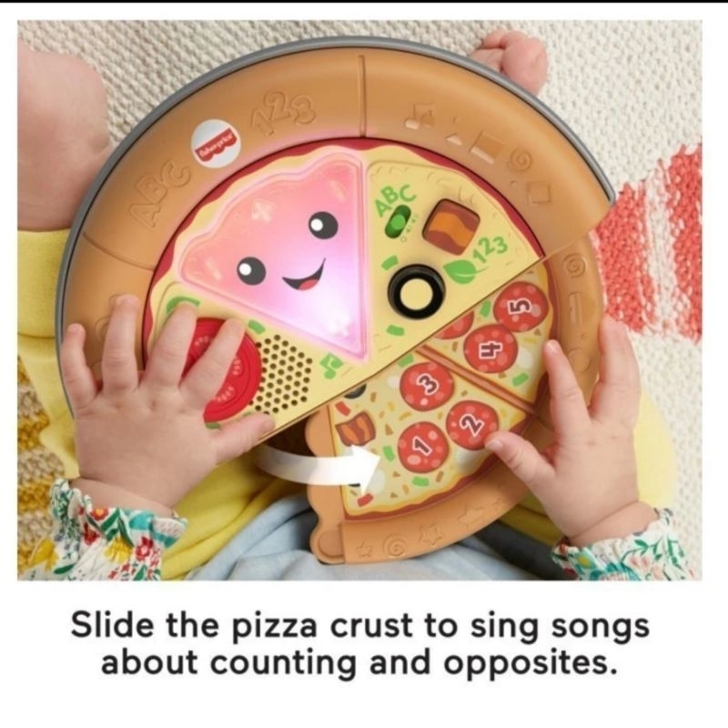 Fisher Price Laugh &amp; Learn Slice Of Learning Pizza Original Mattel / Mainan Edukasi Anak Pizza Musik