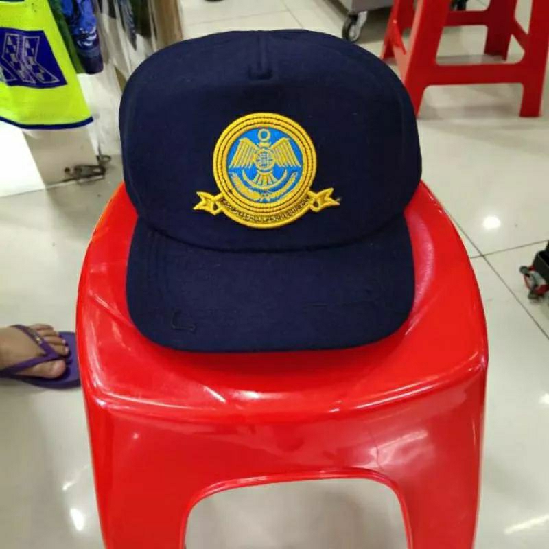 Topi Laken DISHUB KEMENHUB Topi DISHUB Bahan Laken Free Nama