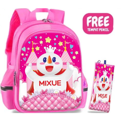 GGS tas ransel anak sekolah PAUD TK SD LAKI 2in1 PREMIUM VIRAL terbaru 2023 karakter ES KRIM MIXSUE terlaris bisa COD FREE BOTOL KACA