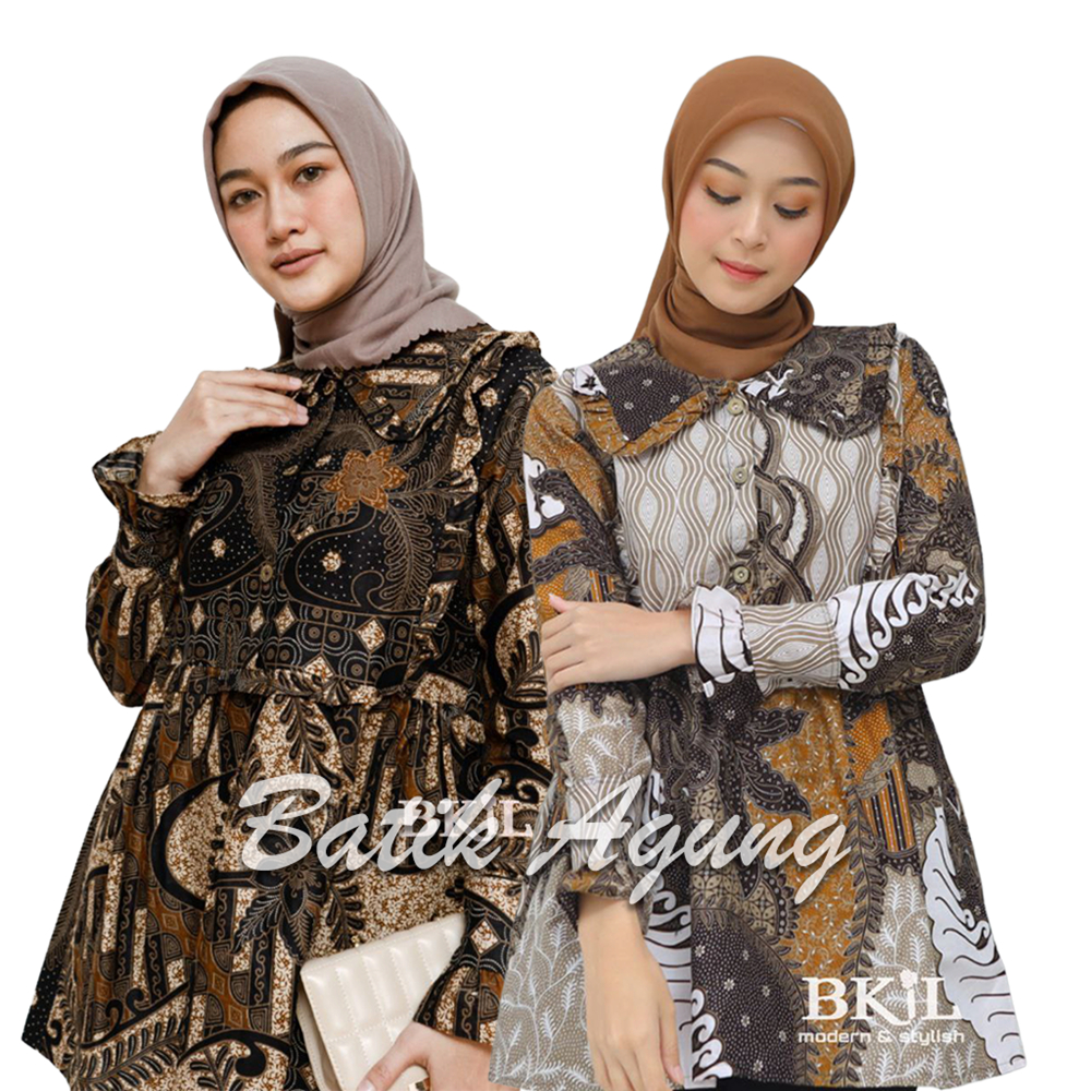 Seragam Baju Batik Blouse Kerja Kondangan Pesta Wanita Dewasa Remaja Modern Cantik Katun Premium