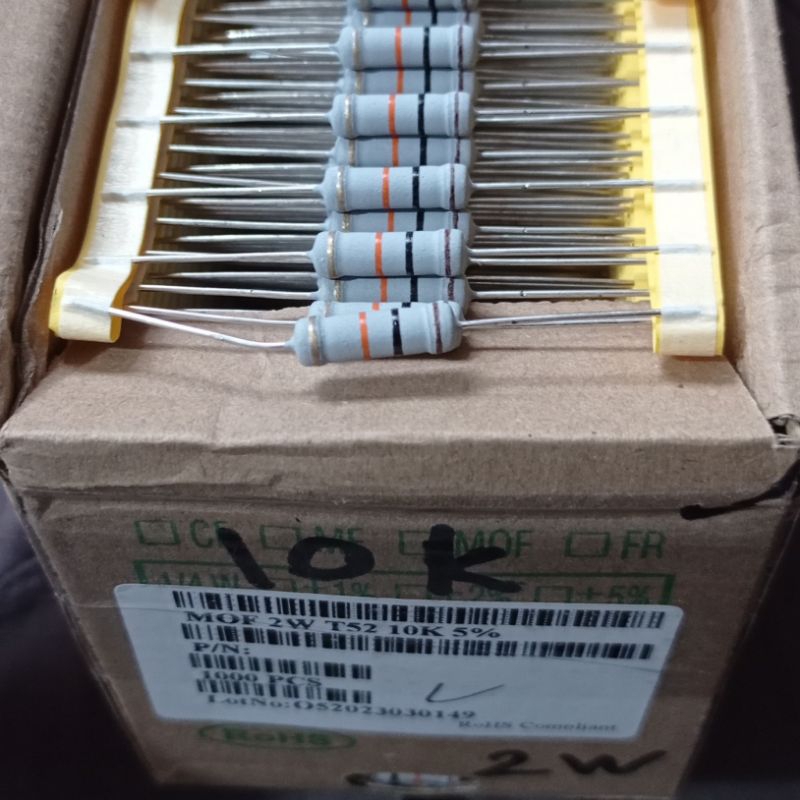 50PCS 2WATT 5% TAIWAN ALL VALUE