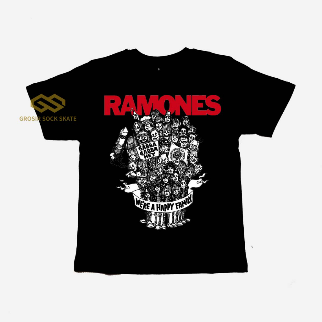 KAOS BAND ANAK/ KAOS KATUN MUSIK RAMONES USIA 1-12 TAHUN