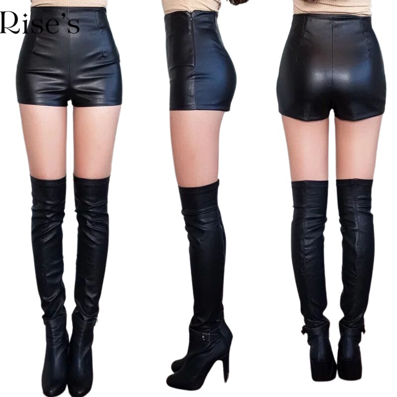 Hot Pants Leather strich and hotty stretchy by Rise's