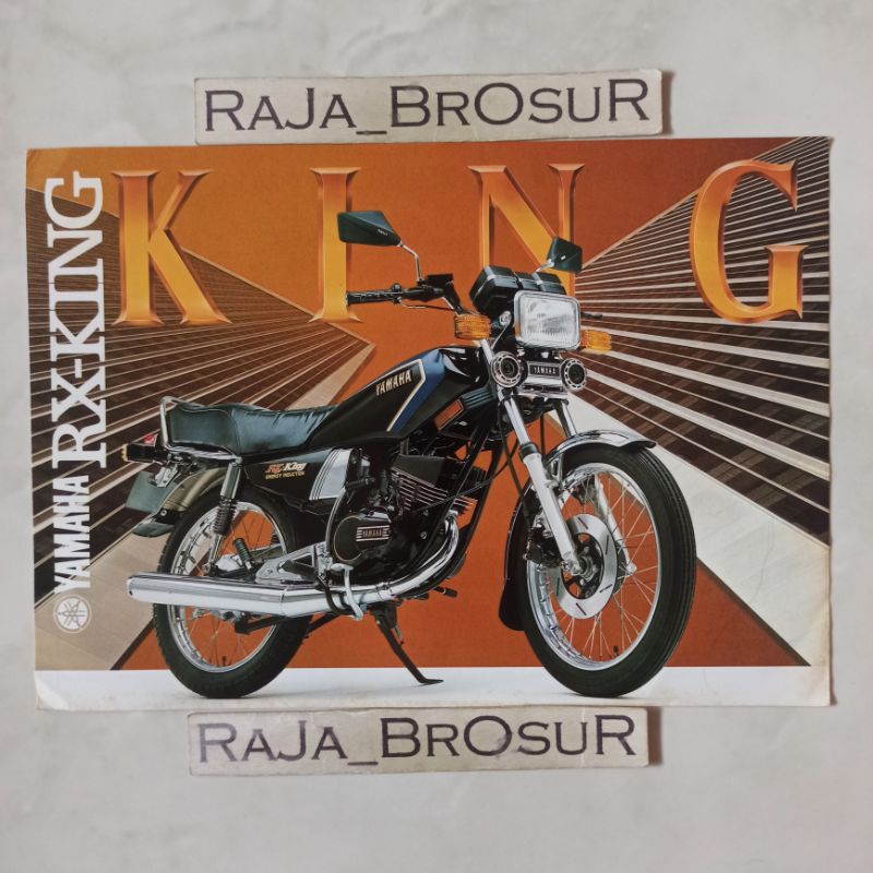 Poster brosur katalog leaflet jadul lawas Yamaha RX King Cobra 1985-1987