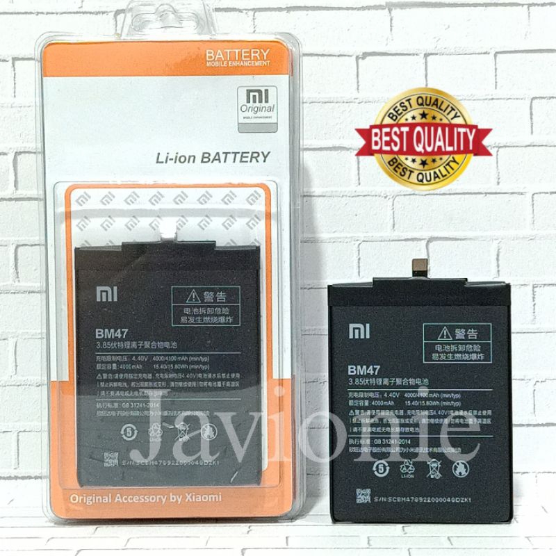 BATERAI BATRE BATTERY XIAOMI REDMI 3 REDMI 3S REDMI 3 PRO BM47 ORIGINAL