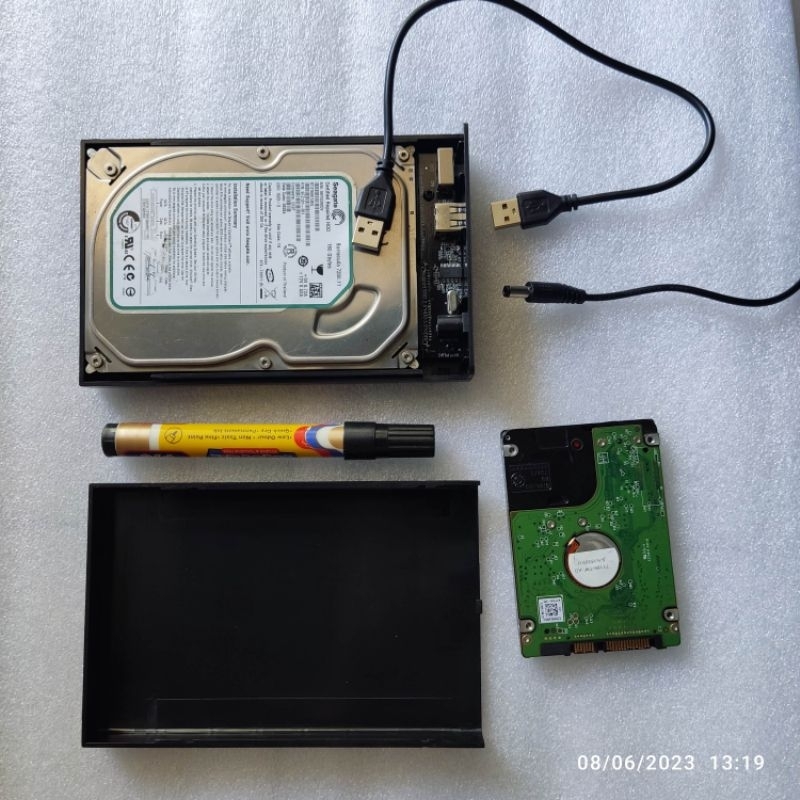 Hardisk internal jadi external enclosure HDD USB Konverter SSD Adapter casing case original kesing Bogor