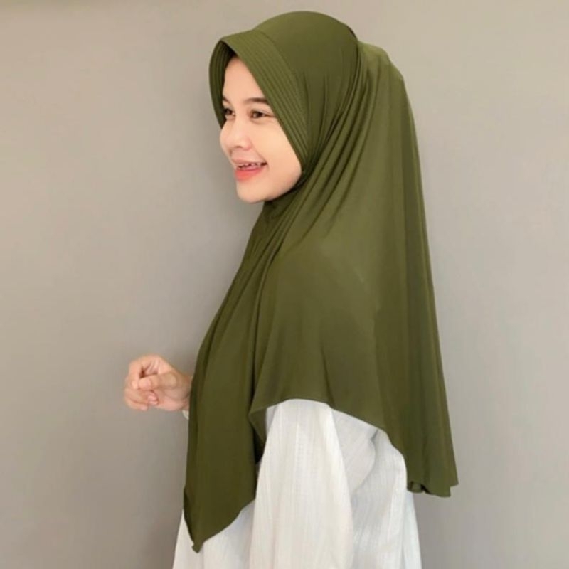 Maira Bergo instan Hijab instan jilbab jersey super premium sport syari penguin
