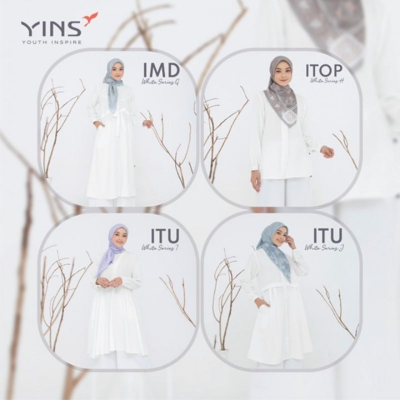 INSPIRE TUNIK ATASAN WHITE SERIES | ATASAN PUTIH WANITA